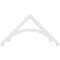 Ekena Millwork Pitch Legacy Architectural Grade PVC Gable Pediment, 36"W x 18"H x 1"P (12/12) GPP036X018X100LEG - alternate 2